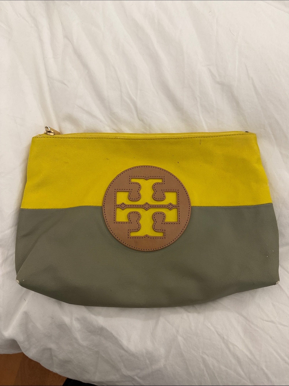 Large Tory Burch cosmetic case